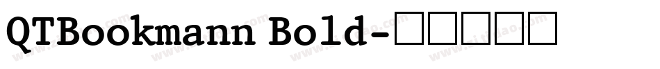 QTBookmann Bold字体转换